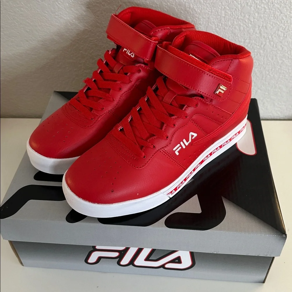 Fila Men's 13 Repetition Red Synthetic Lifestyle Sneakers Size 7 New in Box! - Picture 4 of 13
